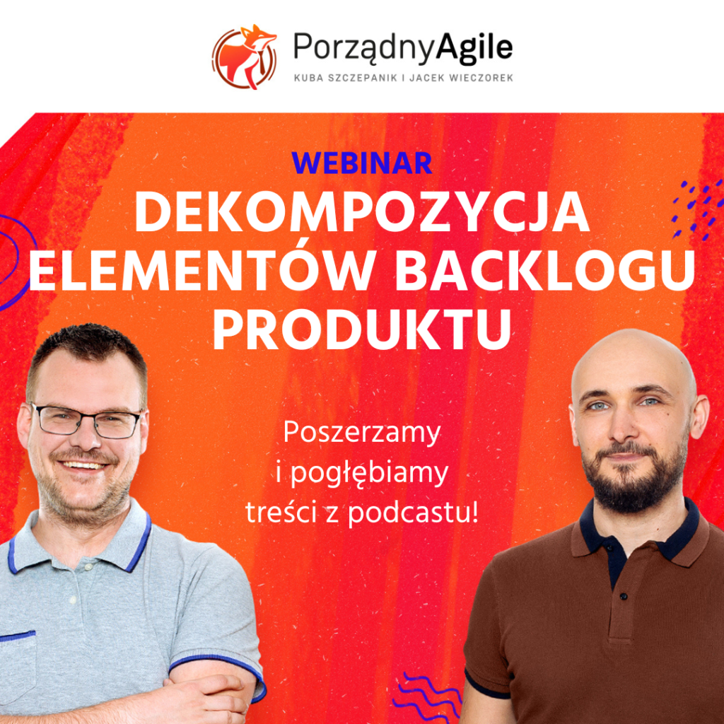 Okładka webinaru Dekompozycja elementów Backlogu Produktu